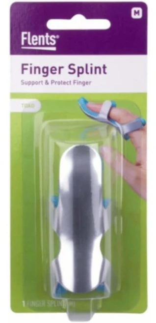 플렌츠 퀵키 핑거 스플린트 부상당한 손가락 보호 두꺼비 모양 충격 흡수 폼 중간 크기, Medium, Toad Shaped Splint, 1개 - 쿠팡