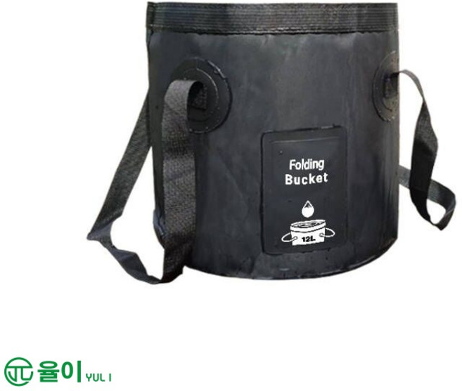 율이 다용도 캠핑 바구니 설거지통 20L, 블랙