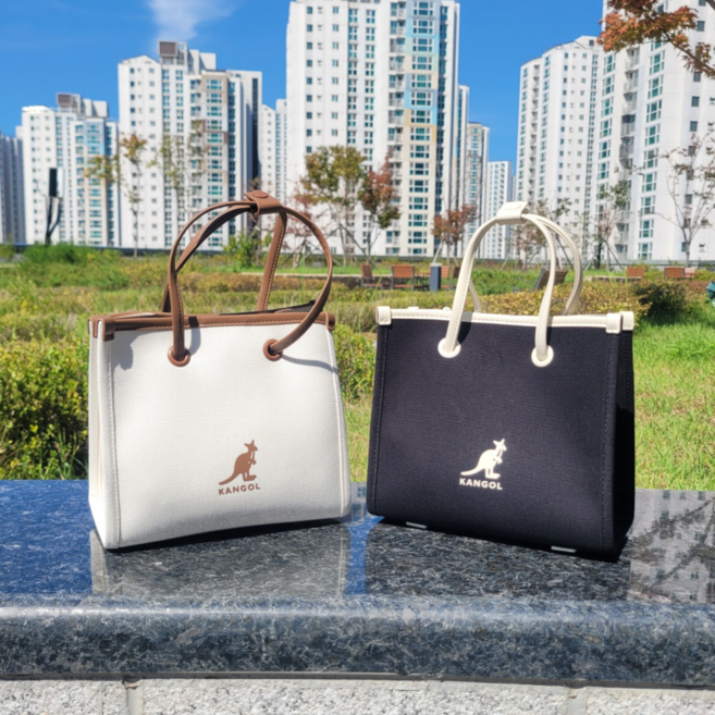 백화점 정품 캉골 여성 듀오 캔버스 토트백 3913 데일리 핸드백 크로스백 숄더백