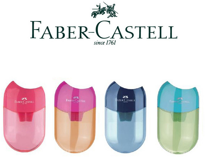 파버카스텔 애플 2홀 연필깍이 18 35 13, 랜덤