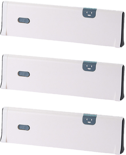 플랜와이 만능 다용도 서랍 파티션 칸막이, 스마일 블루, 3개