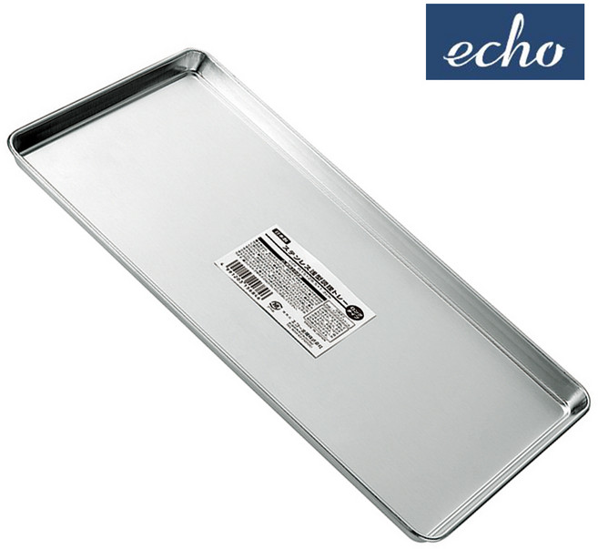 일본 에코 다용도 스텐 직사각 트레이 28.5cm 쟁반 수납 스테인레스 메탈 바트 요리, 본상품, 2개