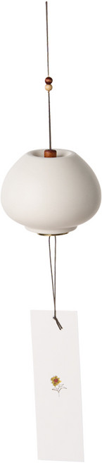 달항아리 풍경 후우링 도어벨 현관종, 고리자석 미구매, 백자