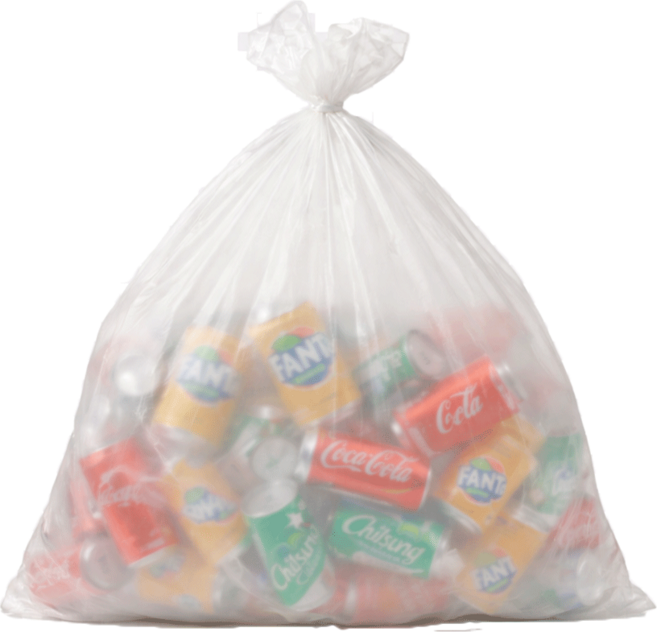 다패킹 튼튼한 재활용 분리수거 평판 백색 비닐봉투, 50개, 70L