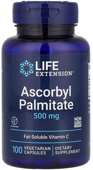 라이프 익스텐션 Ascorbyl Palmitate 아스코르빌 팔미테이트 비타민c 500 mg 100 Vegetarian Capsules, 1PACKAGE, 1개 - 쿠팡
