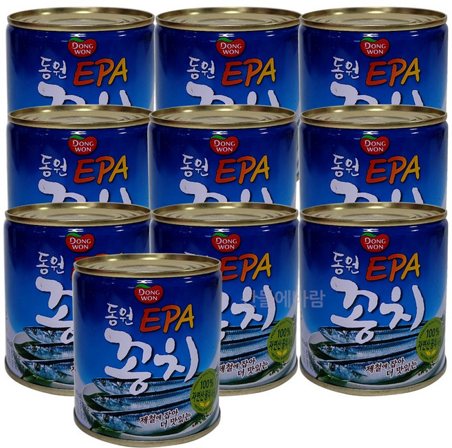 동원 꽁치 통조림, 280g, 10개