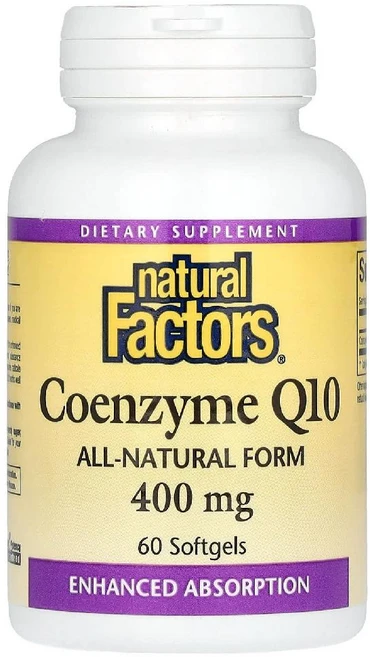 내추럴 팩터스 코엔자임 Q10 400mg 소프트젤 60정, 120g, 1개 - 쿠팡