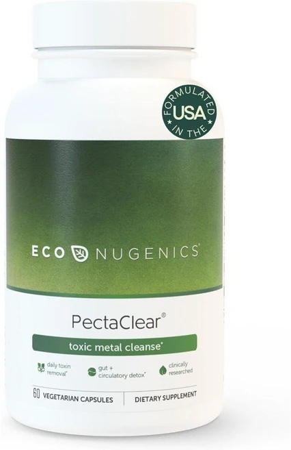 에코누제닉스 펙타클리어 톡시 메탈 클렌즈 PectaClear Detox metal 60정, 1개 - 쿠팡