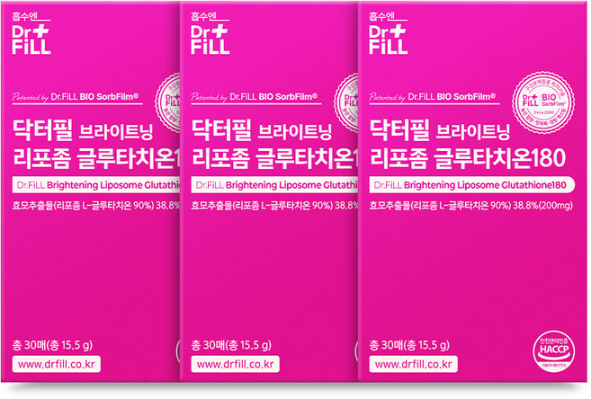 닥터필 브라이트닝 리포좀 글루타치온180, 15.5g, 3박스
