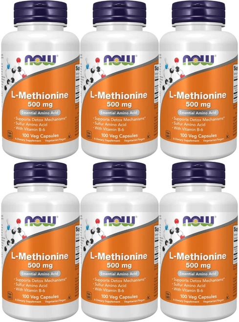 나우푸드 L-메티오닌 500mg 캡슐, 100정, 6개 - 쿠팡