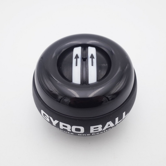 GYRO BALL 腕力訓練球 炫彩發光, 1個, 1.無燈黑色款