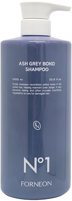 포네온 애쉬 그레이 본드 보색 샴푸 1000ml 탈색모 손상모 케어, 1개, 1L