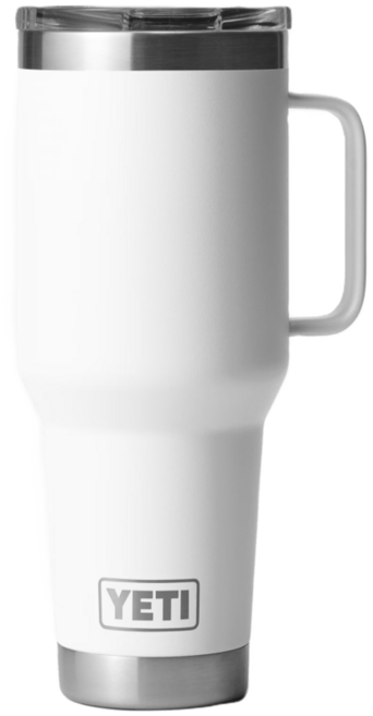 예티 텀블러 20온즈 591ml 램블러 트레블 머그 YETI Travel Mug, 2.화이트, 1개