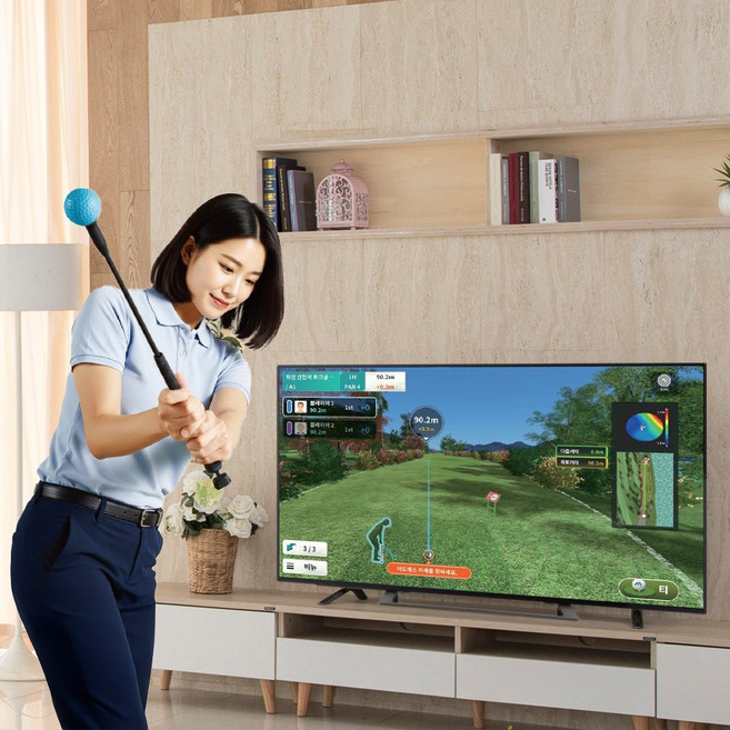 텔몬파크골프홈 가정용 스크린 파크골프 시뮬레이터 스윙분석기 실내 스윙연습기, 단품, 1개