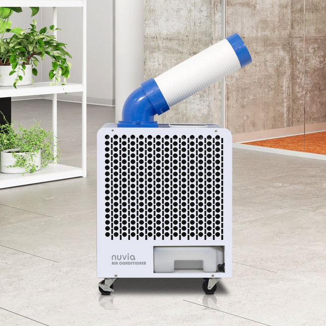 [리퍼] 누비아 산업용 에어컨 실외기 없는 에어컨 미니 1구 NIA-800FE, 누비아 이동식 미니 에어컨 NIA-800FE