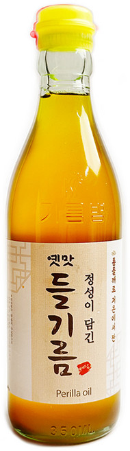 [학성새벽시장] 들기름 통깨100% 저온압착 고소한 옛맛들기름, 1개, 350ml