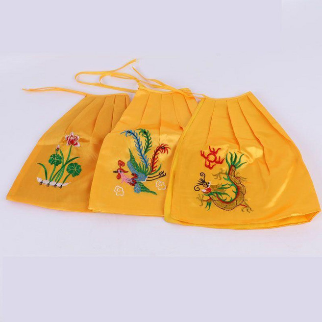 荷花、龍、鳳刺繡披風斗篷 觀音菩薩佛像神衣