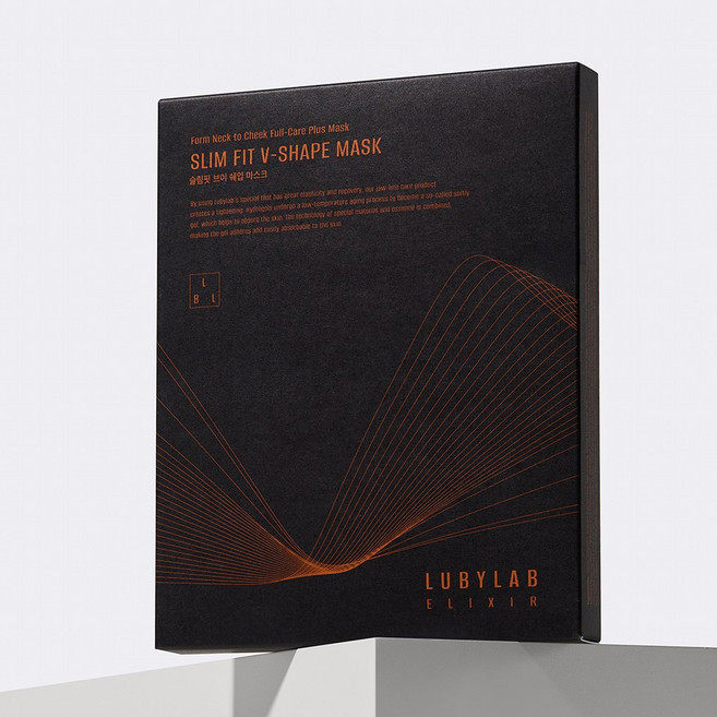 루비랩 슬림핏 V-shape 마스크 4매 붓기완화 리프팅, 1개, 4개입