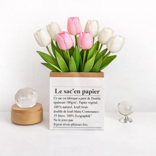 조아조화 튤립 조화 인테리어 데코 8송이, C세트, 1개