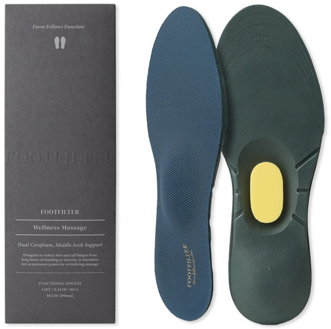 풋필터 용천혈 마사지 혈액순환 남자 활력 스태미너 UP 깔창