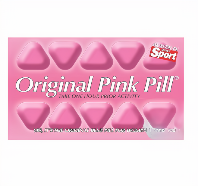 Original Pink Pill 오리지날 핑크 영국제조 여성 에너지를 위한 자연 허브 휴대 간편 보조제, 1개, 10정