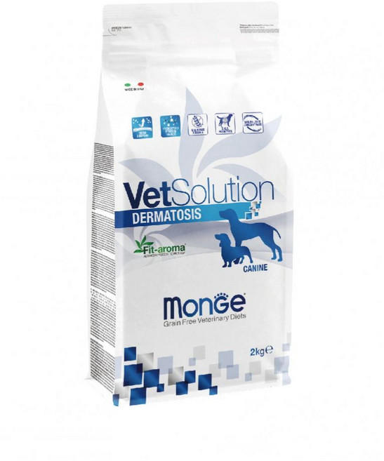 瑪恩吉 Monge VetSolution 皮膚/腸胃/腎臟/心臟/糖尿病/肝臟/關節 處方狗飼料 2kg 無穀, 1個, D-DE 【皮膚】2kg