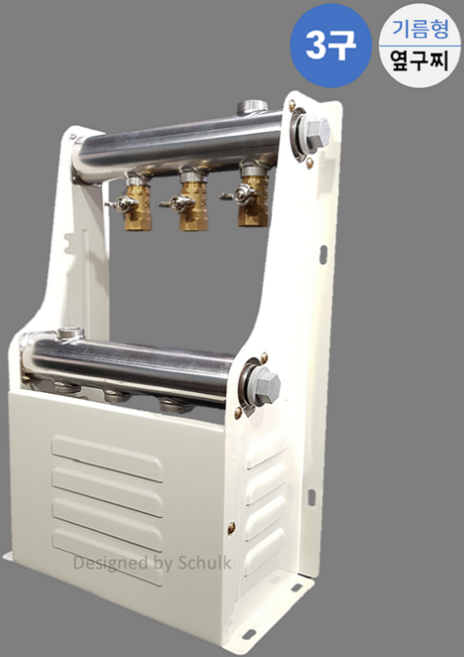 스텐 온수분배기 3구 기름형 (반카바) 옆구찌, 1개