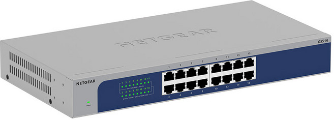 넷기어 GS516v3 16포트 기가비트 네트워크 인터넷 스위칭 허브 랜공사 스위치 랙마운트, 1개