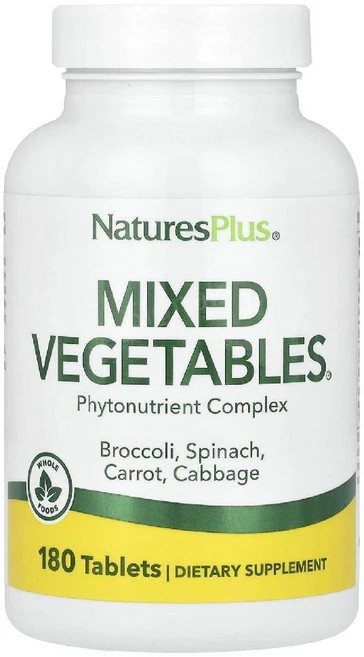네이처스플러스 믹스야채 혼합야채 채소 180정 브로콜리 시금치 당근 양배추, 1개 - 쿠팡