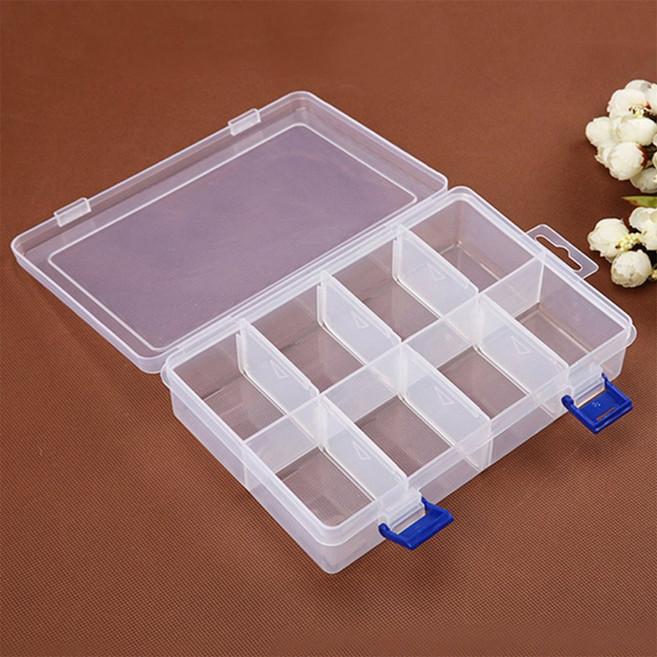 슈디자인 투명 소품수납함 8칸 칸칸정리함 다용도수납함