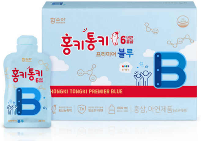 홍키통키 프리미어 블루 (8세~10세), 600ml, 1박스