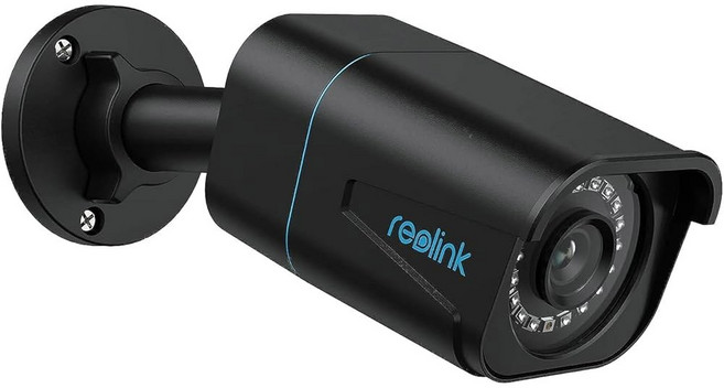 REOLINK 4K/8MP 유선 PoE IP 카메라 사람/차량/반려동물 감지 타임랩스 100피트 적외선 야간 투시 스마트 홈과 함께 작동 최대 512GB 마이크로SD 카드, Black