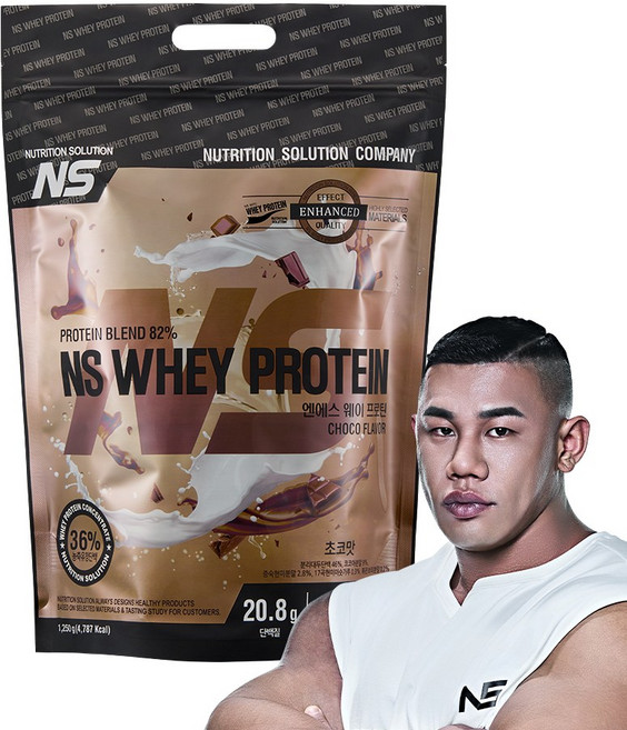 NS 웨이 프로틴 초코맛 1.25kg 헬스보충제 단백질보충제 프로틴, 1개, 1.25g