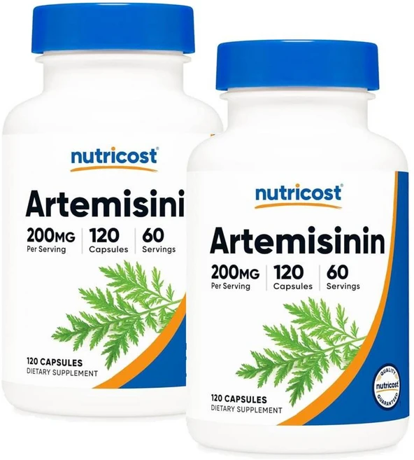 뉴트리코스트 아르테미시닌 200mg 캡슐 Nutricost Artemisinin, 2개, 120정 - 쿠팡