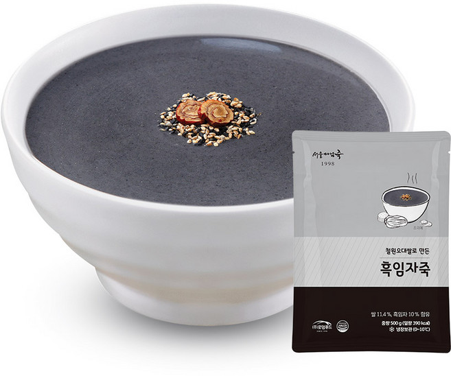 SP014 로뎀푸드 서울마님죽 흑임자죽, 500g, 1개