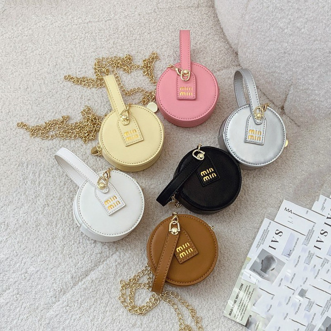 UPPERCUT 여아 탬버린백 미니백 핸드백 공주가방 휴대폰가방 엄마도 사용가능한 체인백