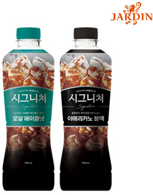 쟈뎅 시그니처 커피 블랙 + 헤이즐넛 3개씩 (유통기한 26.07.12), 6개, 900ml