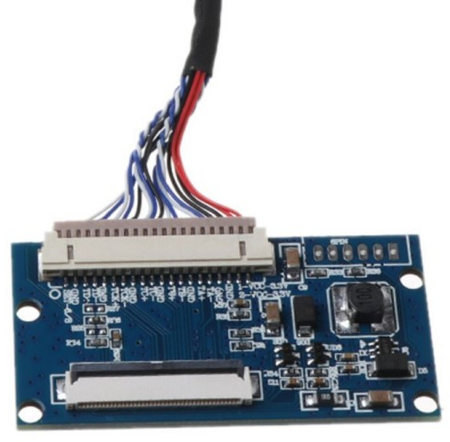 2022 New 1Set LVDS 20-40 핀 TTL 신호 LCD 컨버터 보드 (7-10.1 \ "LCD 패널 케이블 용), 1)Blue