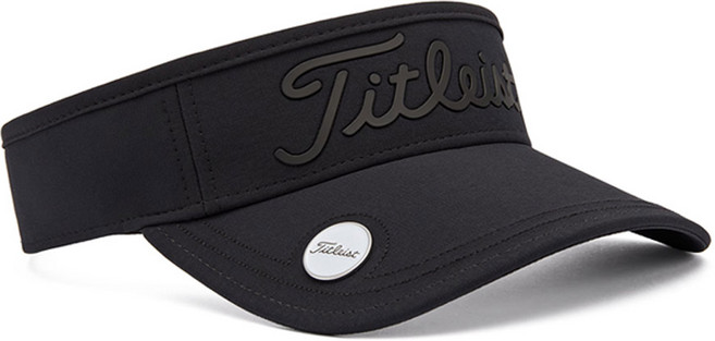 타이틀리스트 2026 플레이어스 볼마커 썬캡 TH26VPBMKN2, 블랙블랙