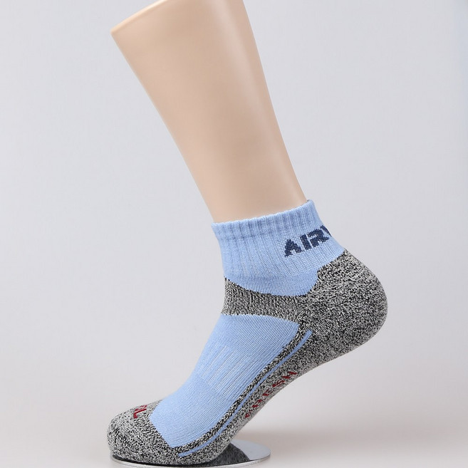 남자 여름 등산양말 골프 헬스 스포츠 단목 파일 양말 FRESH, 블루