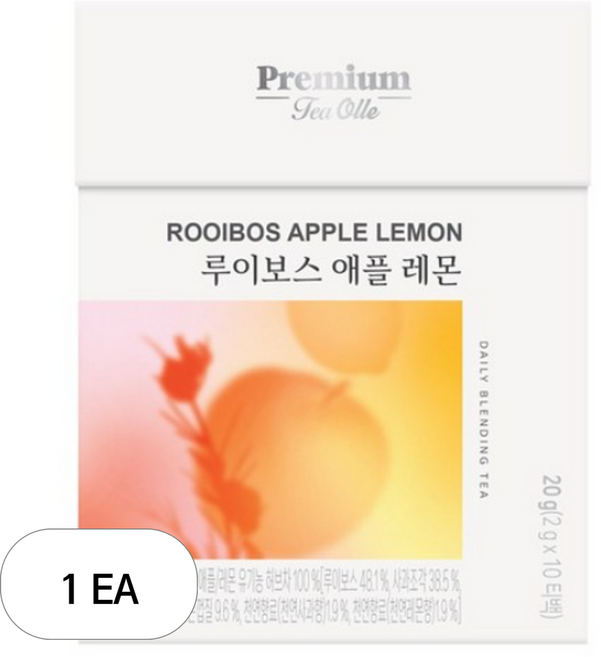 녹차원 블렌딩 허브티 루이보스 애플레몬, 2g, 1개, 10개입