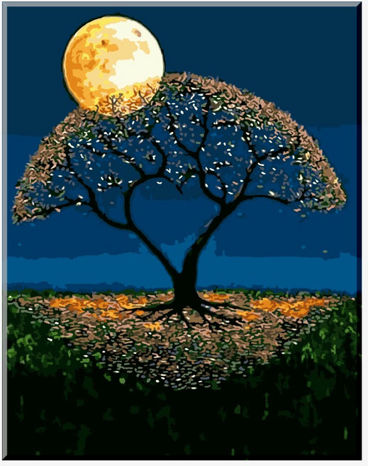 (물감3배) 모모픽스페인팅 특 대형 사이즈 60x75 diy 명화그리기 큰 글씨 그리기 편한 유화 물감 색칠 페인팅 세트, 1개