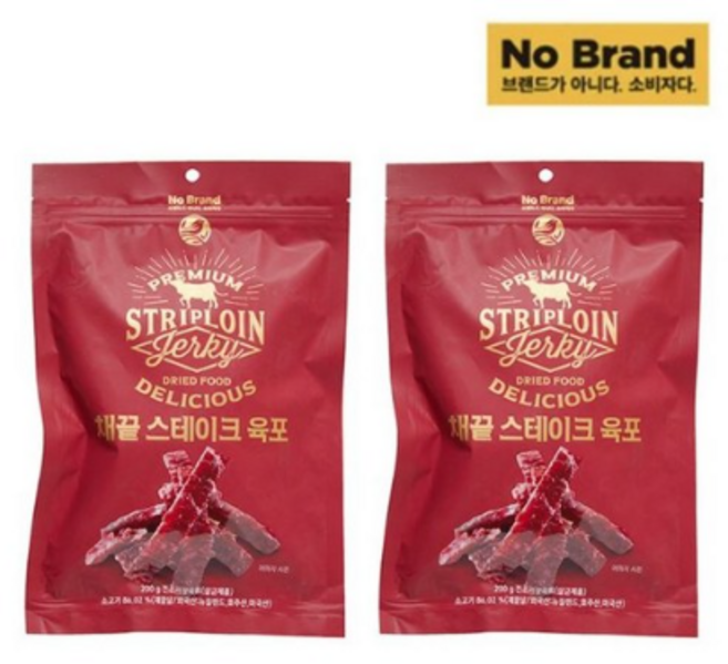 노브랜드 채끝스테이크 육포 200g, 4개