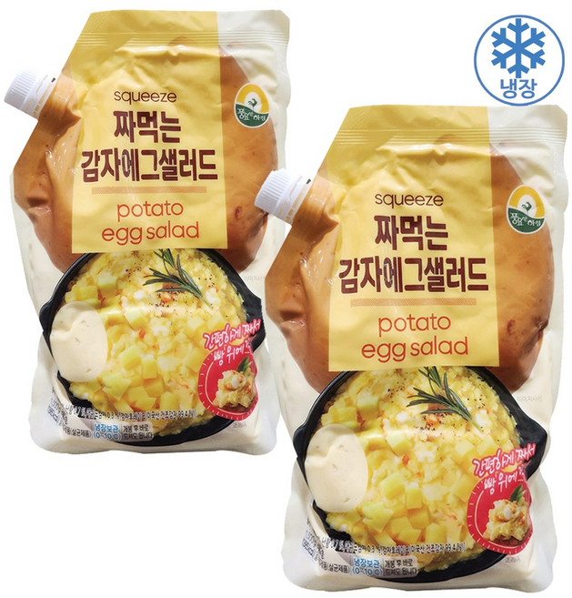 코스트코 짜먹는 감자에그샐러드 아이스포장, 2개, 1.3kg