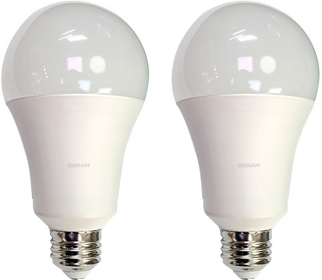 오스람 LED 벌브 13.5W 에너지소비효율등급 1등급 기존 100W 백열구대체, 2개, 전구색