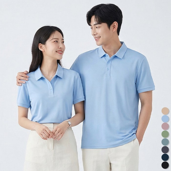 디커스텀 남녀공용 냉감 카라티셔츠 폴로티 S~4XL