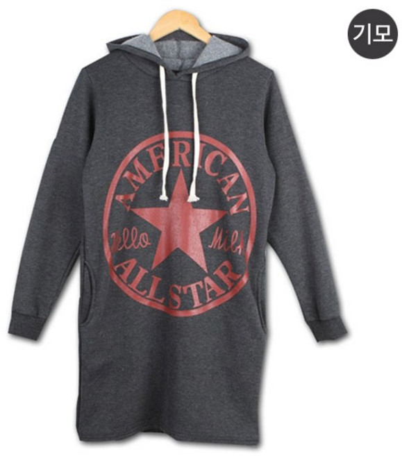 마더라이크 T.기모스타후드반피스- 빅사이즈 임부복 기모원피스