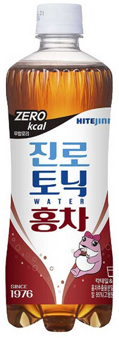 하이트진로 토닉워터 얼그레이홍차 제로칼로리, 600ml, 3개