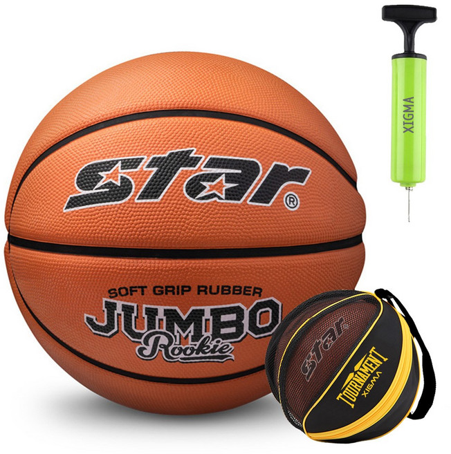 스타농구공 점보루키 XIGMA 볼펌프 볼가방, 1개