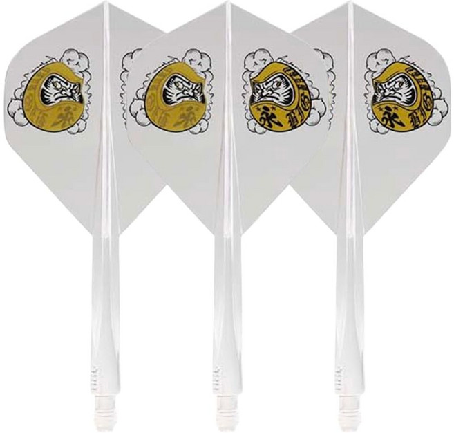 CONDOR AXE DARUMA BABY 나카니시 에이키치 선수 모델 콘돌액스 달마베이비 스탠다드 L 클리어×골드 다트 플라이트 tdf7906